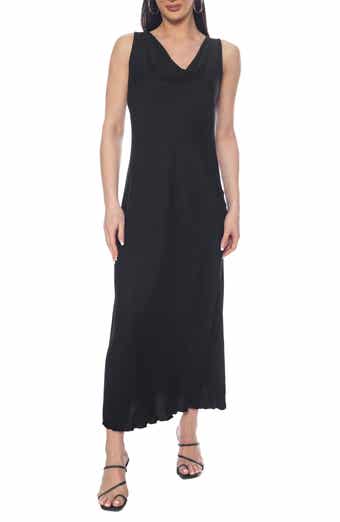 TASH AND SOPHIE Sleeveless Cowl Neck Dress