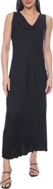 TASH AND SOPHIE Sleeveless Cowl Neck Dress