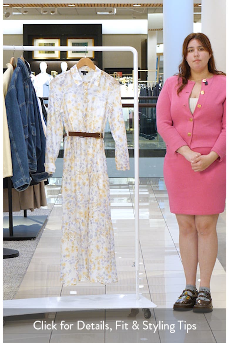 Long Sleeve Tiered Maxi Shirtdress video