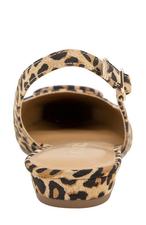 Kensie Poppi Slingback Flat In Brown