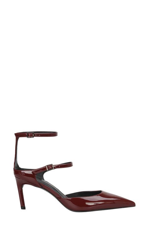 Gracey Ankle Strap Pointed Toe Pump (Women)