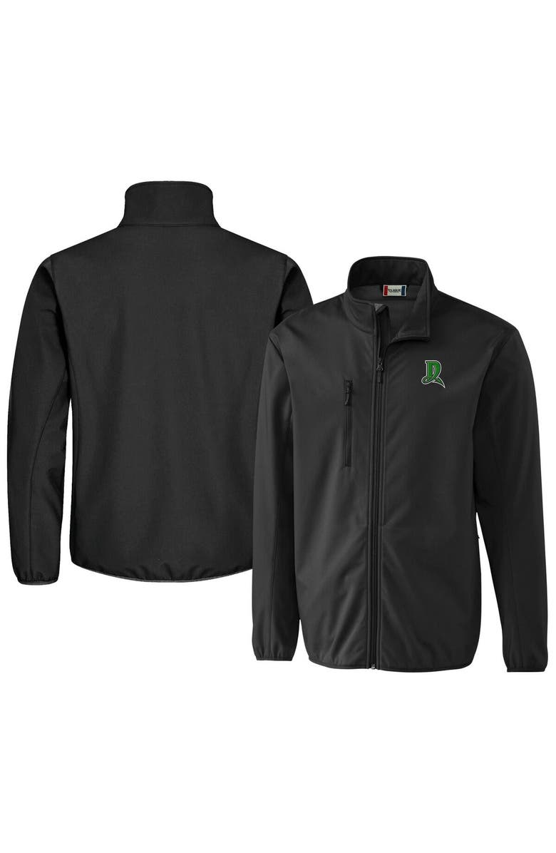 Cutter & Buck Men's Cutter & Buck Black Dayton Dragons Clique Trail Eco Stretch Softshell Full-Zip Jacket, Alternate, color, 