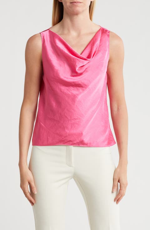 Cowl Neck Sleeveless Top