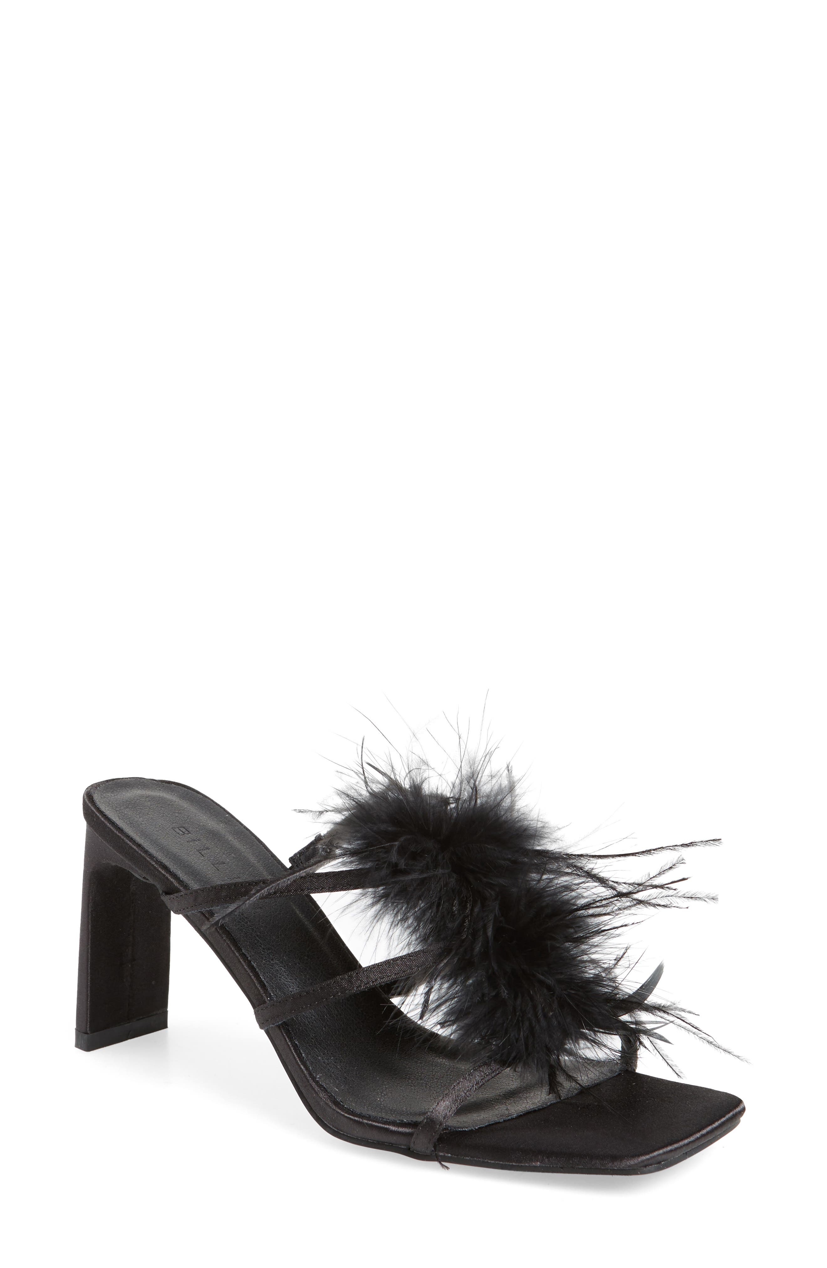 Billini Kayden Feather Slide Sandal, Main, color, 