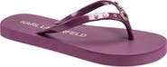 KARL LAGERFELD PARIS Zimia Button Flip Flop