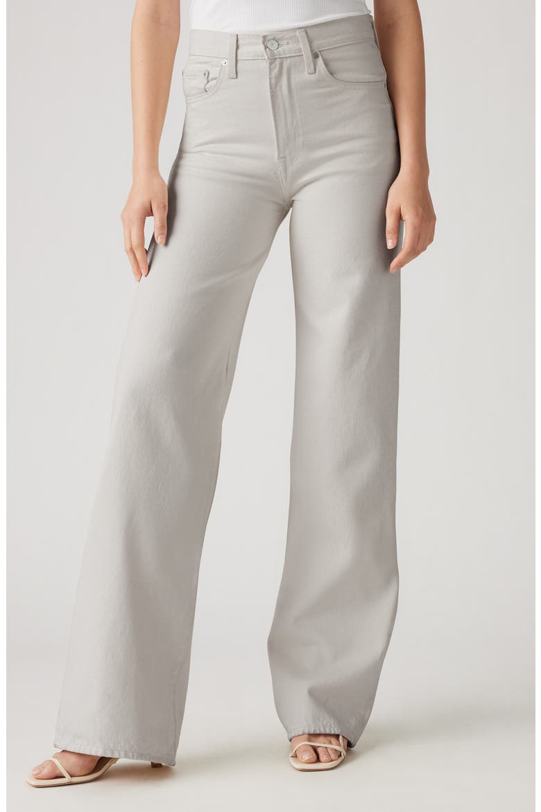 Ribcage Wide Leg Jeans, Main, color, PEBBLED PATH PSK