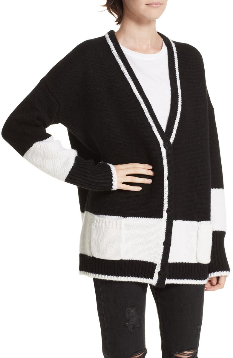 La Ligne Martha Cashmere & Wool Cardigan, Alternate, color,