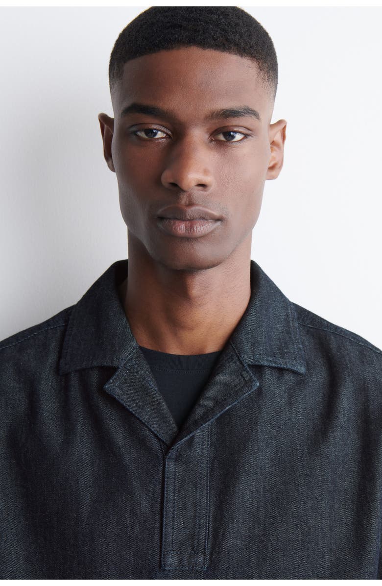 COS Denim Popover Shirt, Alternate, color, Indigo