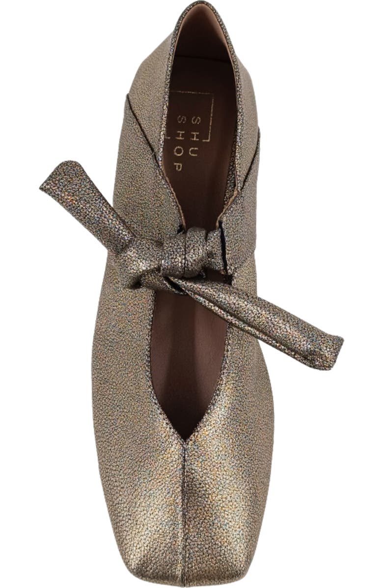 SHUSHOP Antonella Flat, Alternate, color, Gold