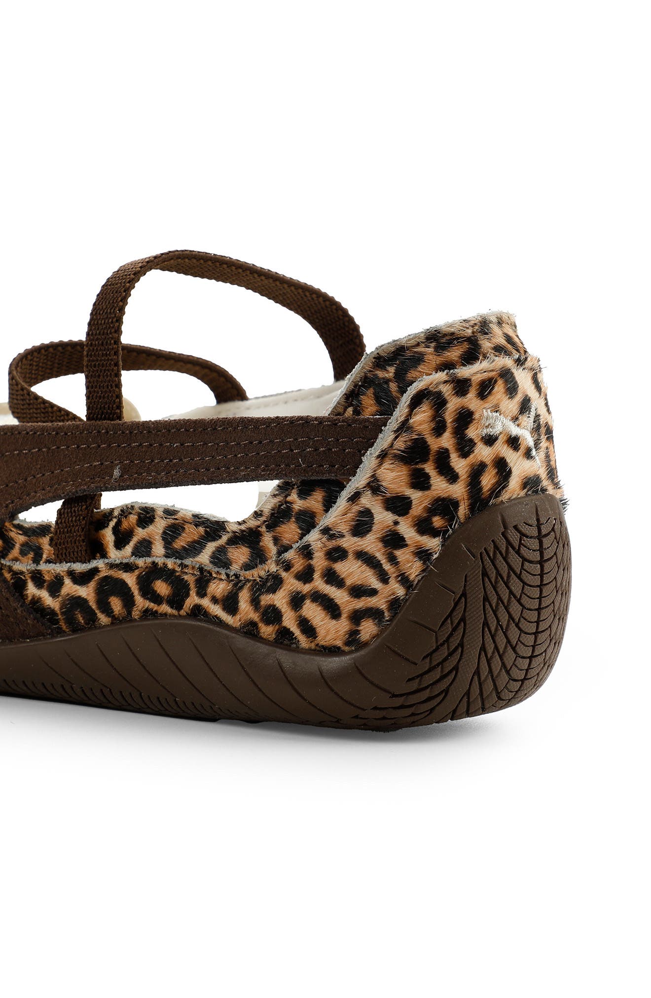 PUMA Kids' Speedcat Ballet Genuine Calf Hair Sneaker, Alternate, color, Chocolate/ Warm White