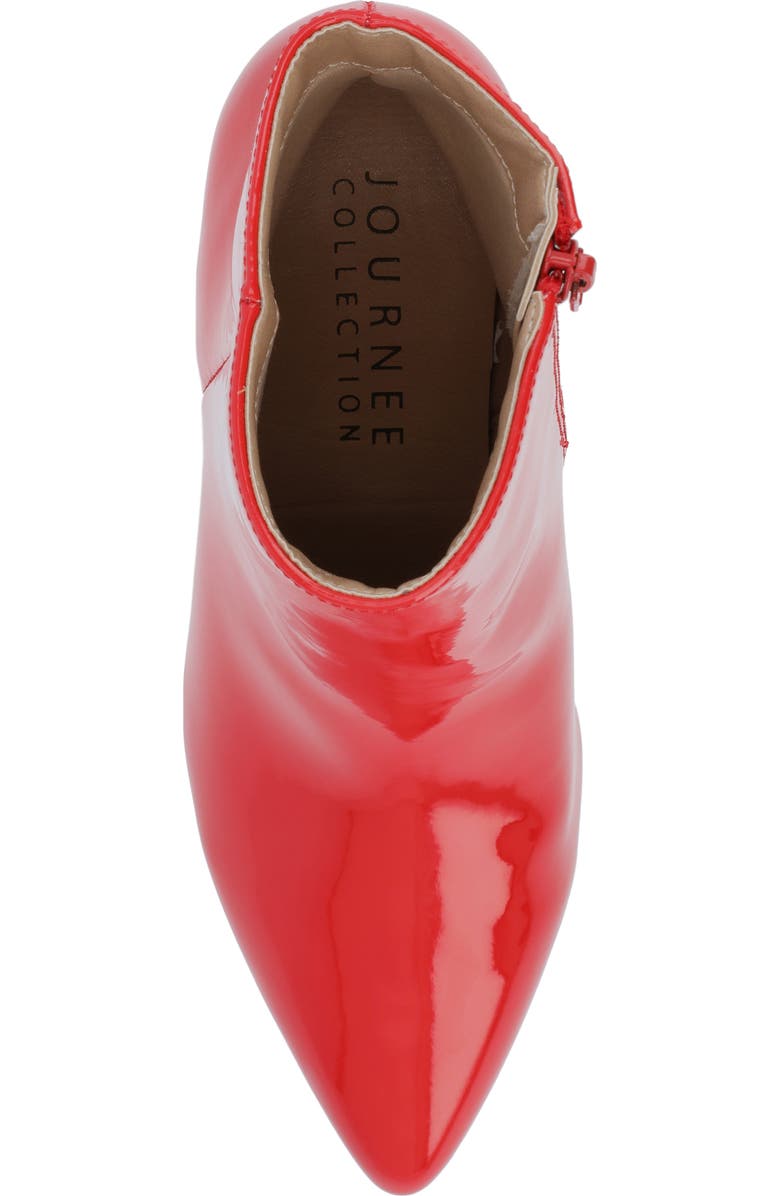Journee Collection Sorren Boot, Alternate, color, Patent/ Red