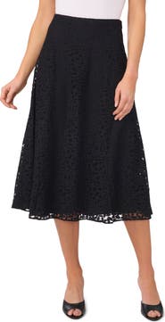 CeCe Floral Lace Skirt