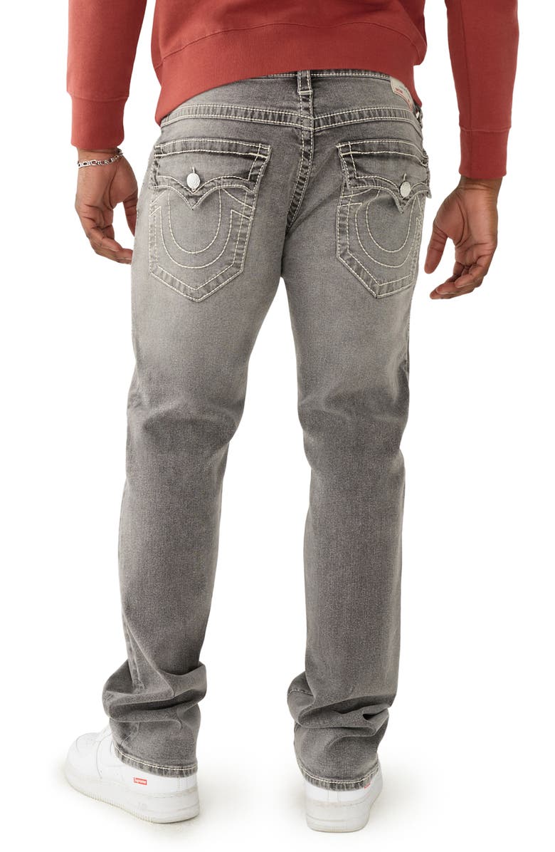 True Religion Brand Jeans Ricky Big T Flap Straight Leg Jeans, Alternate, color, 