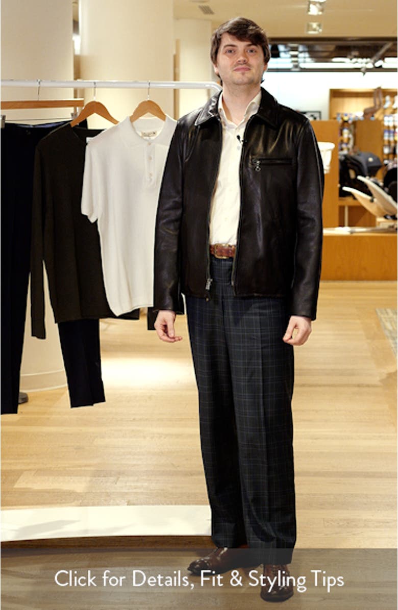 Pebbled Leather Jacket, sales video thumbnail