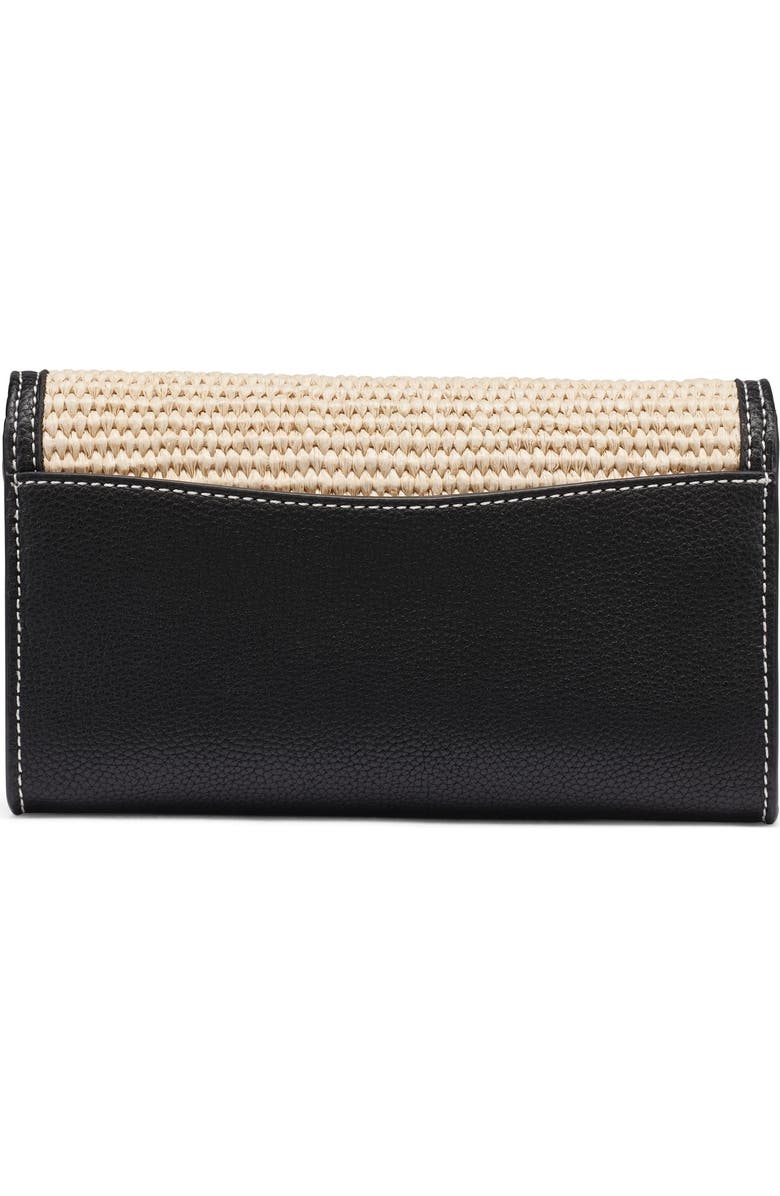 DKNY Nicole Wallet On A String, Alternate, color, Natural/Black