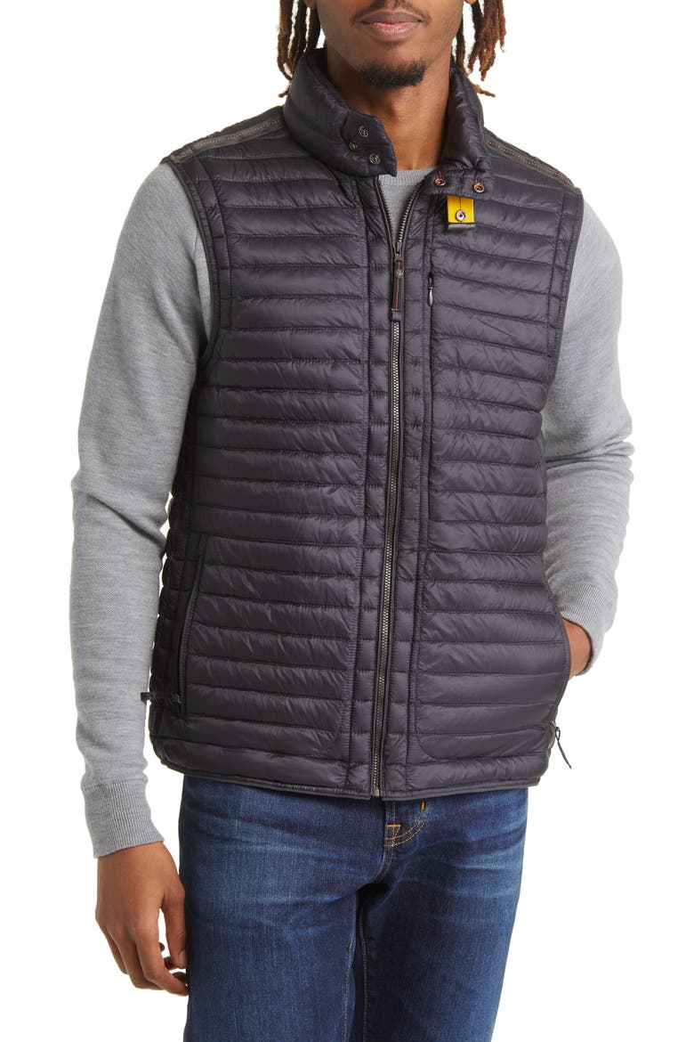 Gino Water Repellent Down Puffer Vest, Alternate, color, PHANTOM