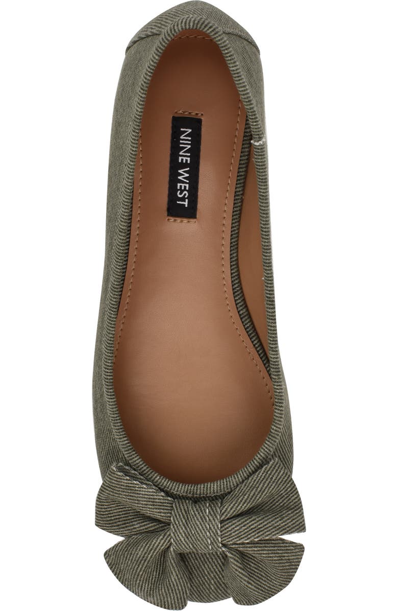 Nine West Veronika Ballet Flat, Alternate, color, Dark Green