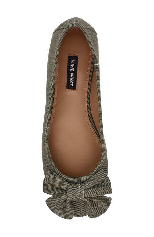 Nine West Women's Veronika Slip-on Casual Ballet Flats In Dark Green