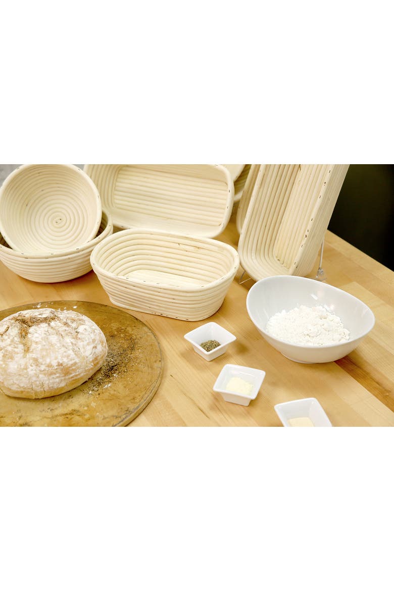 Brotform Round Proofing Basket Bread Rising and Serving Basket, Alternate, color, 7 inch
