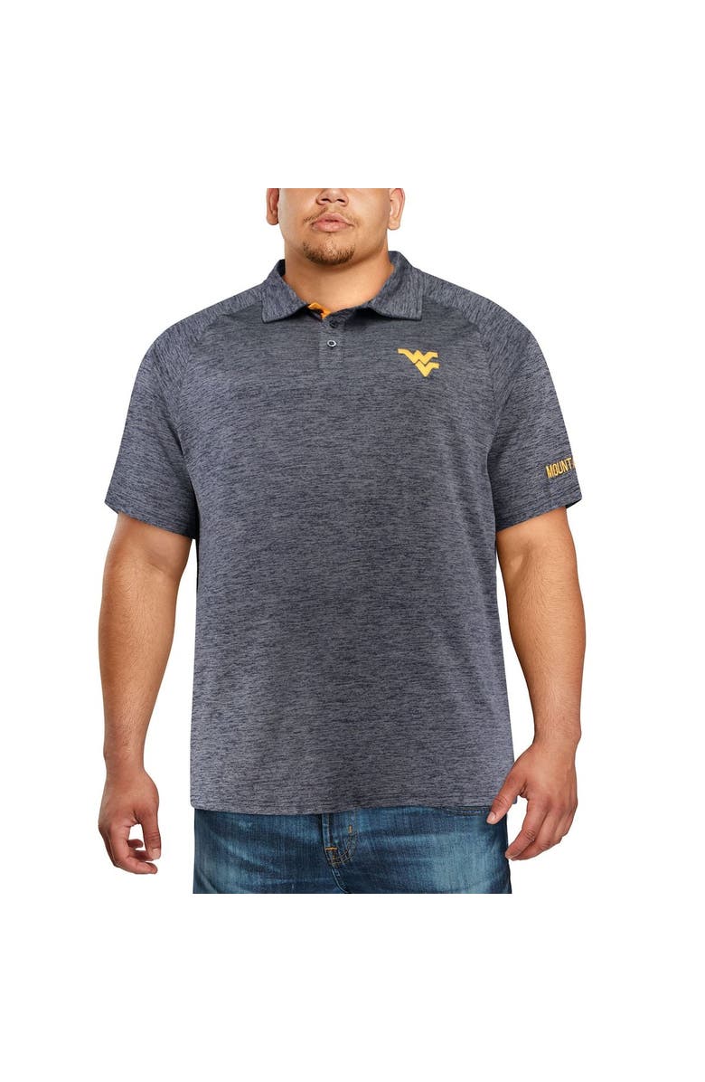 COLOSSEUM Men's Colosseum Navy West Virginia Mountaineers Big & Tall Down Swing Polo, Alternate, color, Navy
