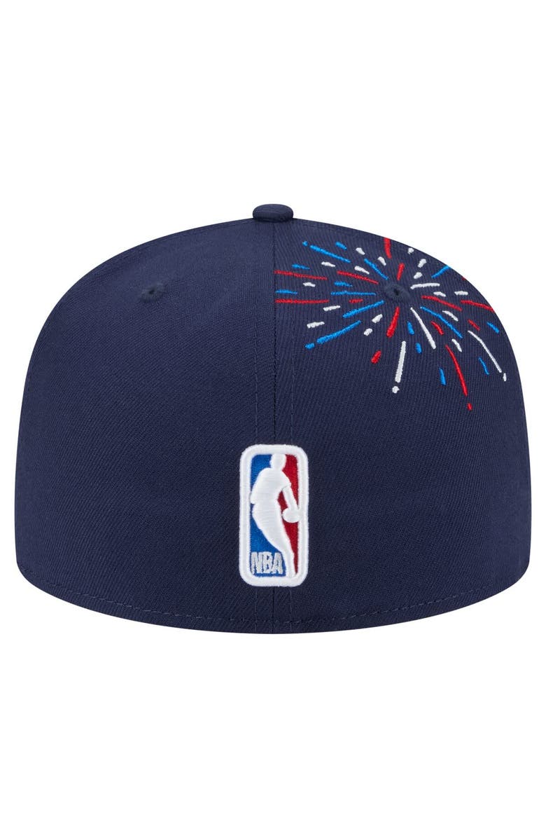 New Era Men's New Era  Navy Phoenix Suns Americana Fireworks 59FIFTY Fitted Hat, Alternate, color, Navy