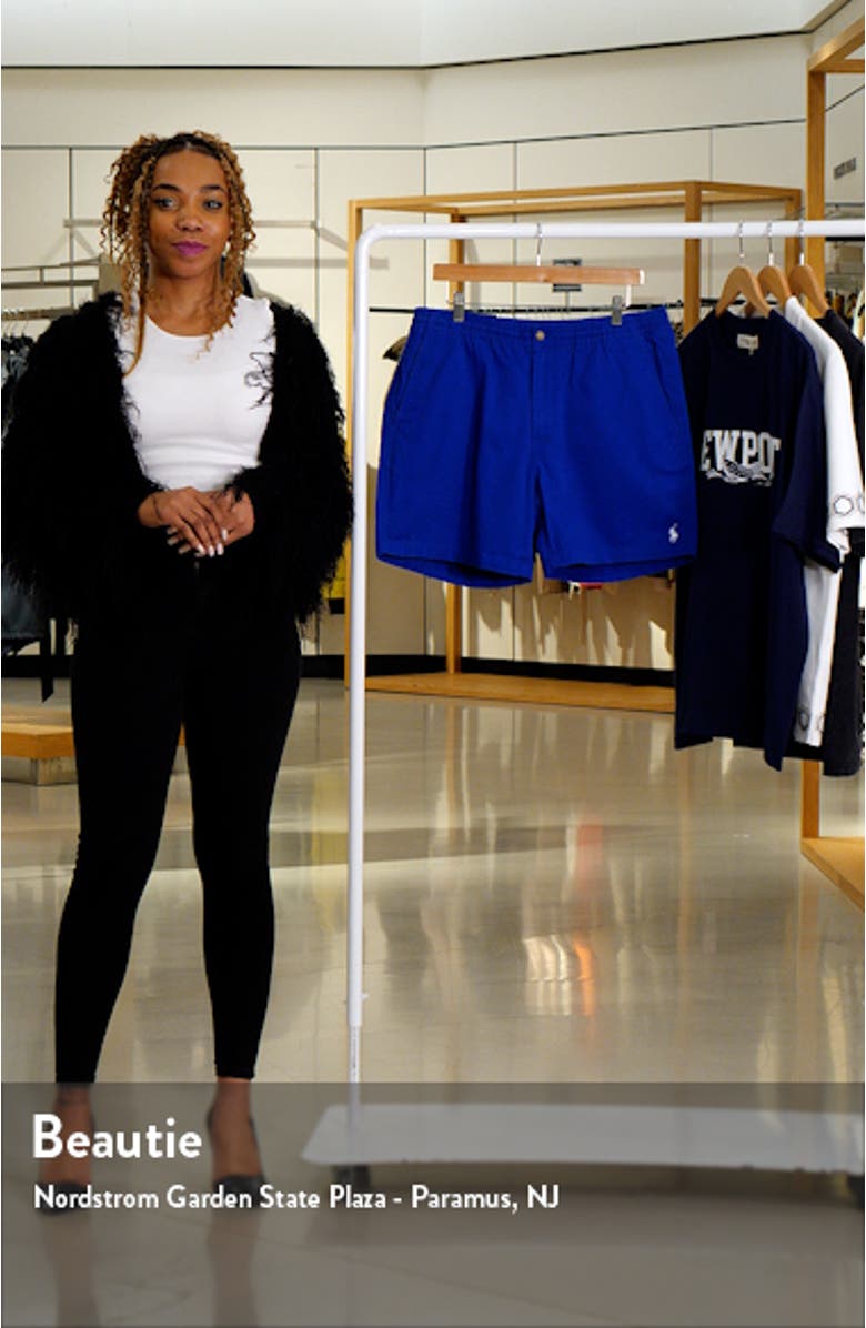 Prepster Flat Front Stretch Cotton Twill Shorts, sales video thumbnail