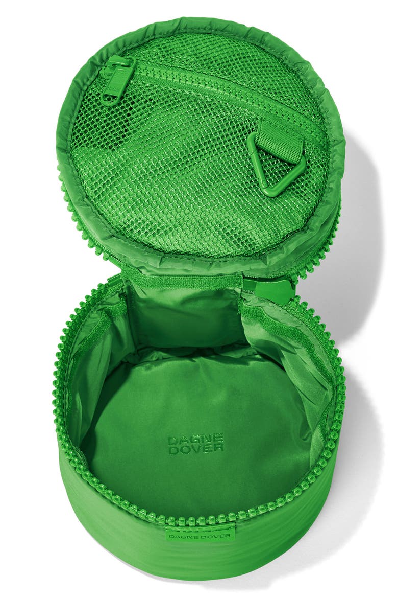 Small Mila REPREVE® Recycled Polyester Toiletry Organizer Bag, Alternate, color, GRASSHOPPER