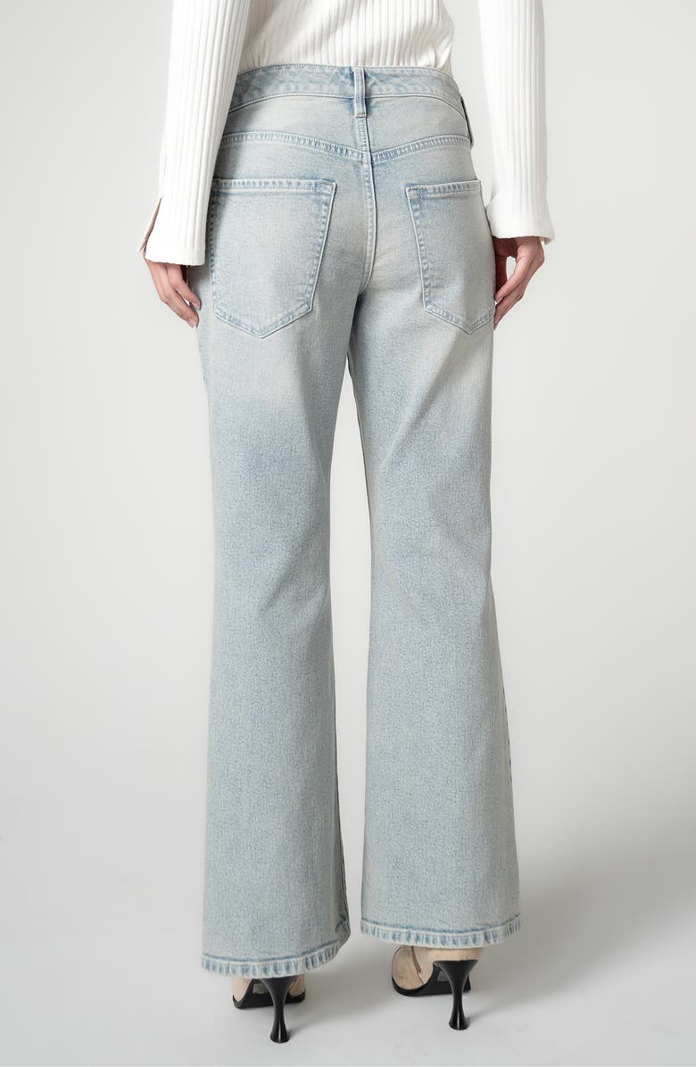 Liverpool Dakota Low Rise Loose Flare Jeans, Alternate, color, Prairie Mist