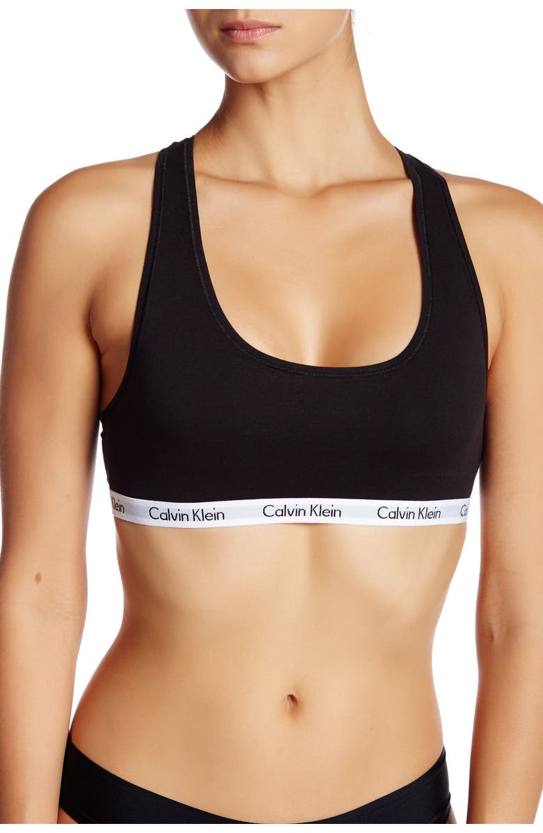 Calvin Klein Carousel Racerback Bralette, Main, color, 