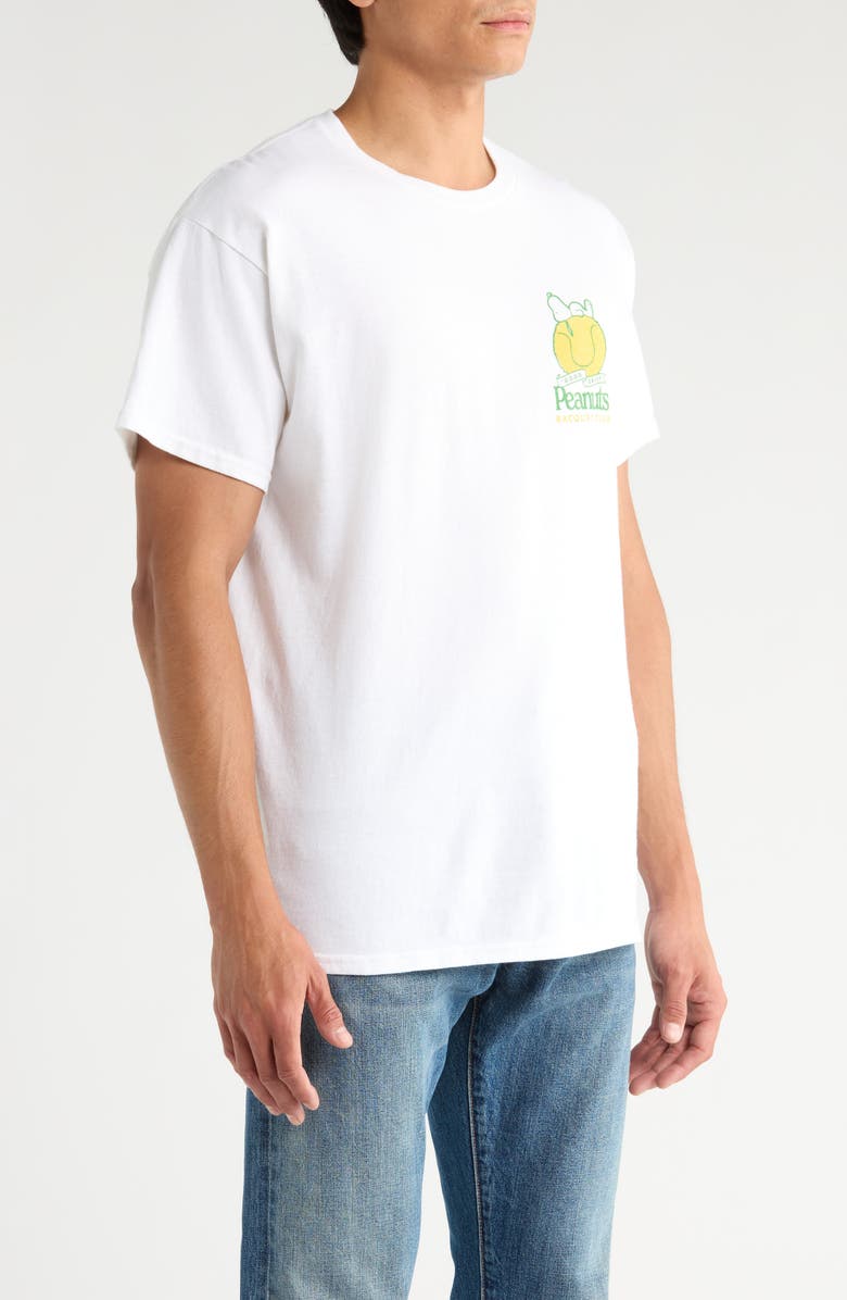 Junk Food Peanuts<sup>®</sup> Racquet Club Graphic T-Shirt, Alternate, color, White