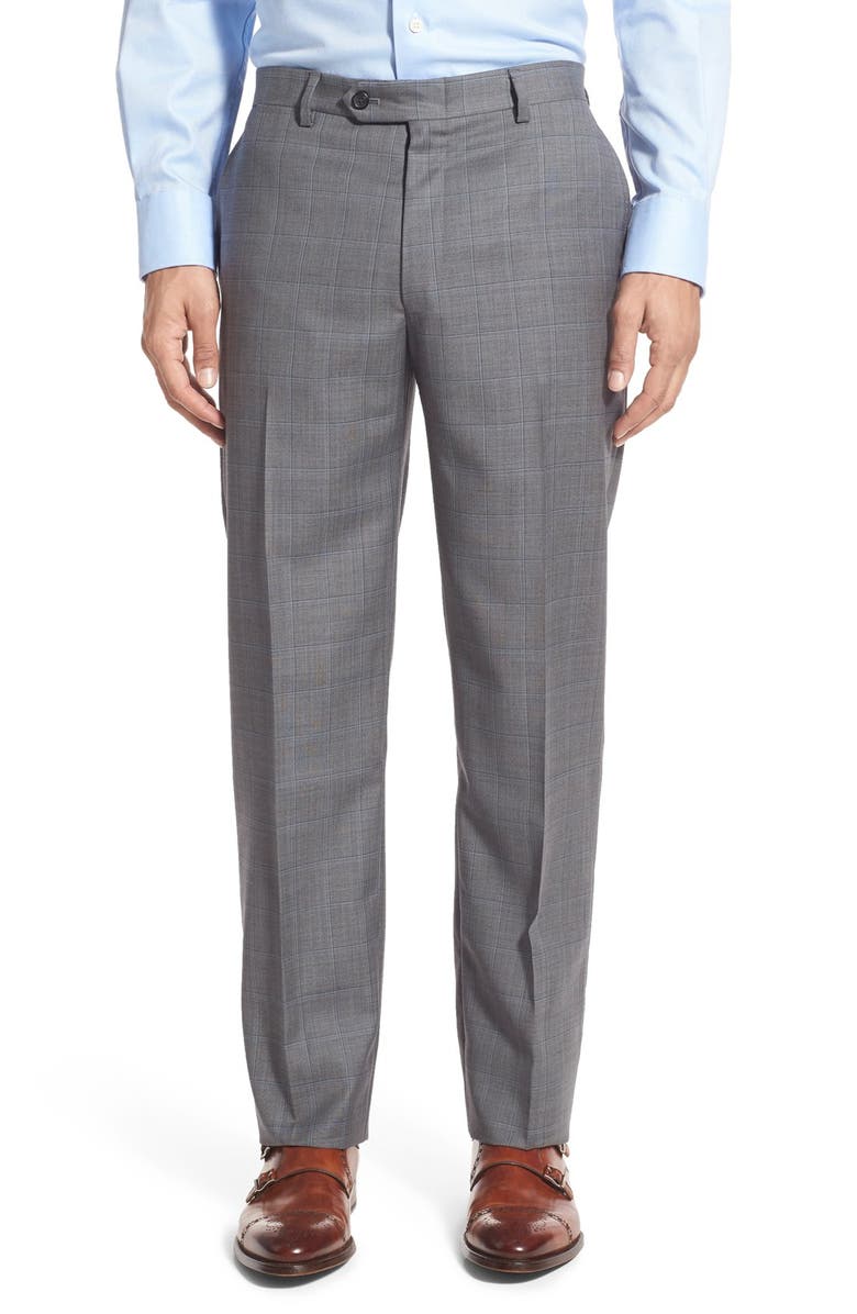 Hart Schaffner Marx Classic Fit Plaid Wool Suit, Alternate, color, 