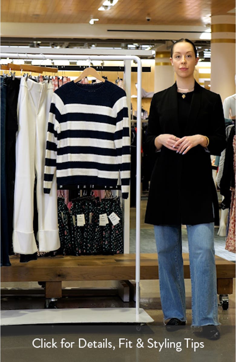 Stripe Lightweight Mix Stitch Sweater, sales video thumbnail