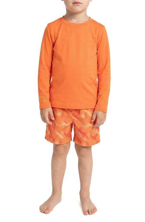 Kids' Rashguard Top & Swim Trunks Set (Little Kid)