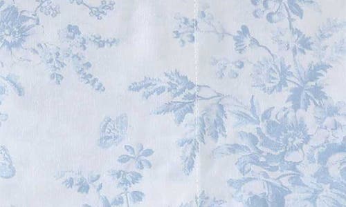 Laura Ashley Walled Garden 200 Thread Count Cotton Percale Sheet Set In Blue