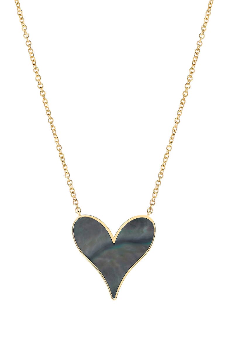 Love Pendant 18K Yellow Gold & Tahitian Mother-of-Pearl – 15mm, Main, color, PEARL/ 18K YG