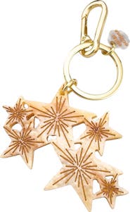 Solar Eclipse Hand Painted Celestial Stars Key Chain Bag Charm
