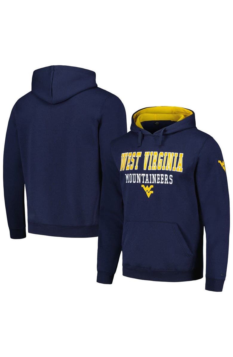 COLOSSEUM Men's Colosseum Navy West Virginia Mountaineers Sunrise Pullover Hoodie, Main, color, Navy
