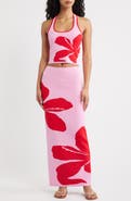 Kulani Kinis Floral Knit Maxi Skirt