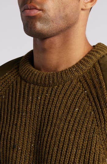 PEREGRINE Commando Shoulder Patch Wool Sweater | Nordstromrack PEREGRINE Commando Shoulder Patch Wool Sweater | Nordstromrack