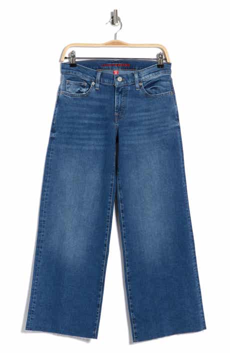 Lucky Brand Sweet Raw Hem Wide Leg Jeans