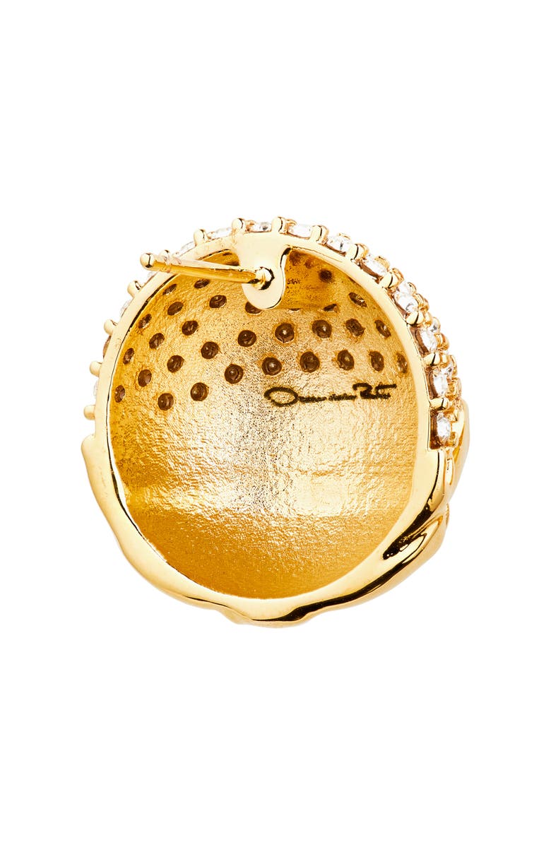 Oscar de la Renta Artichoke Pavè Stud Earrings, Alternate, color, Crystal