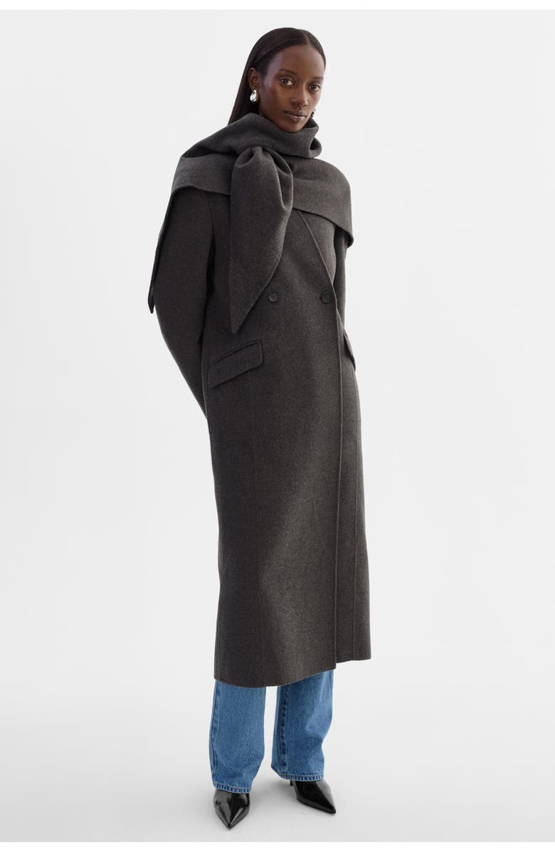 LAMARQUE Callie | Double Face Wool Coat, Alternate, color, Heather Charcoal
