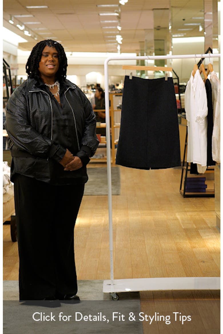 Selection Wool Blend Midi Skirt video