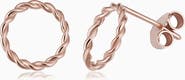 Oradina 14K Gold Caesar Stud Earrings
