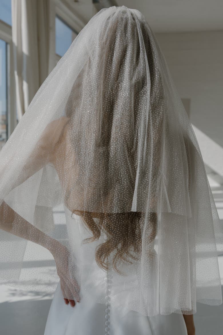 Last Disco Mini Veil, Alternate, color, Ivory