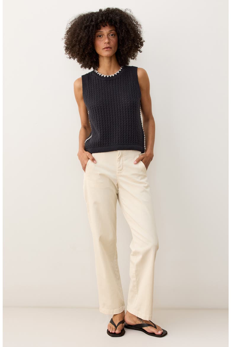 Clara Sweater Vest, Alternate, color, BLACK