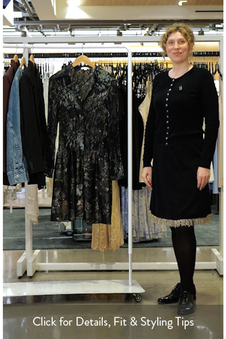 Grape Vine Long Sleeve Jacquard Dress video