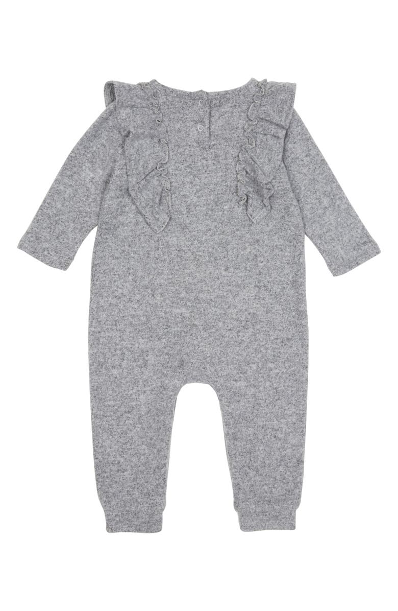 Habitual Girl Habitual Mara Ruffle Hacci Knit Romper, Alternate, color, 