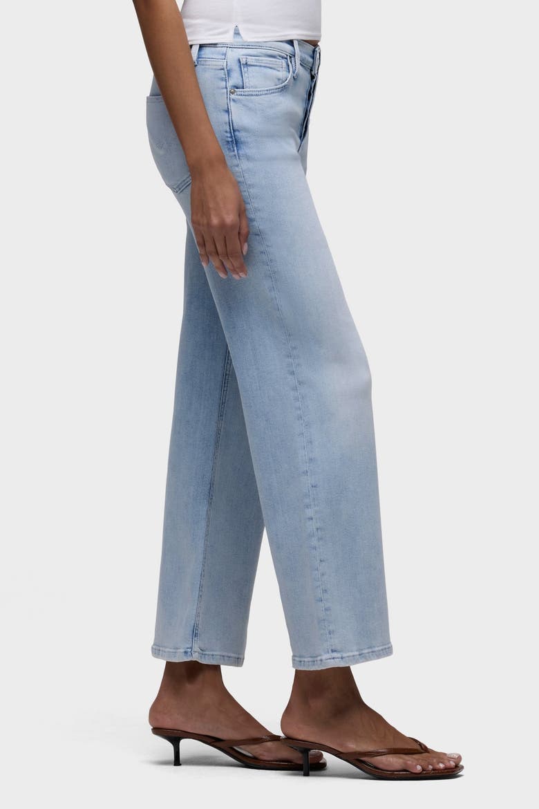 Rosie Covered Button Fly Wide Leg, Alternate, color, SEAVIEW