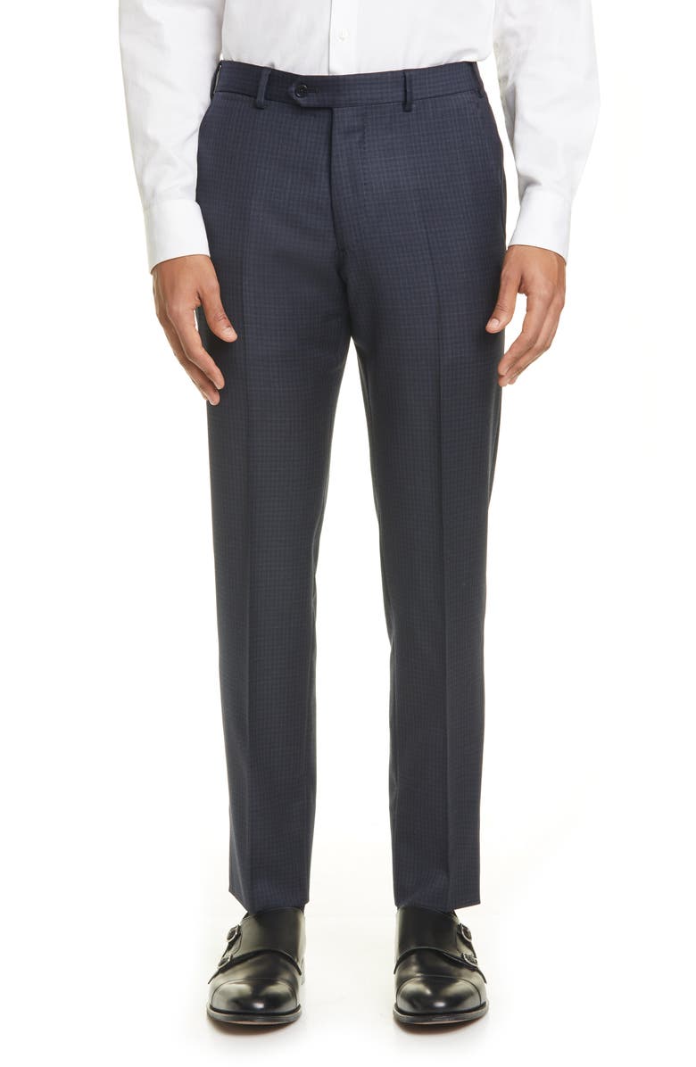 Emporio Armani G Line Trim Fit Check Wool Suit, Alternate, color, 